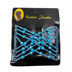 [brisand] Bead venivad naiste juuksekammid Double Magic Slide metallist kammklambriga juuksen&otilde;elad One Size sinine
