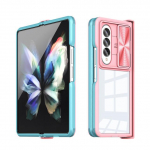 Luksuslik l&uuml;kandakna &uuml;mbris Samsung Galaxy Z Fold 4 Fold4 5g akr&uuml;&uuml;l arvuti k&otilde;va kristallselge t&auml;iskaitse TPU pehme servaga kate For Samsung Z Fold 4