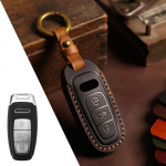 Ehtsast nahast auto v&otilde;tmehoidja kate A3 A4 B9 A6 C8 A7 S7 4K A8 D5 S8 Q7 Q8 SQ8 E-tron 20 18 2019 2020 2021 jaoks must