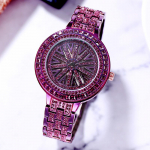 Casual Business Full Diamond Fashion Creative Quartz Naiste k&auml;ekell