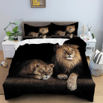 3D k&otilde;rglahutusega digitaalse prinditud voodipesukomplekt loomade tekk ja padjap&uuml;&uuml;r AU/EL/US/UK/DE t&auml;issuuruses kodukaunistus AU Single 140x210cm