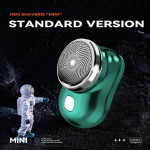 Kaasaskantav elektriline pardel Mini Heard Trimmer Habeme raseerimine Edasi-tagasi liikuv l&otilde;ikepea Laetav noad raseerija meestele roheline