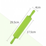 Plastikust k&auml;epidemega taignarull Mittenakkuva silikoonist s&otilde;tkumispulk suhkruga nahk nuudlid Koogirull K&uuml;psetust&ouml;&ouml;riistad Fondant taignarull 30x5cm Green