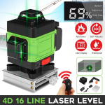 4D 360&deg; Kreuzlinienlaser Linienlaser Measure 16 line Laser Level Wasserwaage