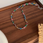 Uus Hiina stiilis helmestega k&auml;sitsi valmistatud kaelakee vintage naiste t&uuml;drukute rangluu kett ripats kaelakeed ehted kingitused 13