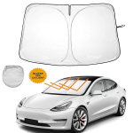 Auto esiakna p&auml;ikesevarju kate p&auml;ikesevari Auto esiklaas p&auml;ikesesirm p&auml;ikesekaitsekreem Toyota RAV4 2019 2020 2021 2022 Tesla Model 3 jaoks For Tesla Model 3 Y white