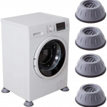 4 tk l&ouml;&ouml;ki ja m&uuml;ra summutav pesumasina tugi, m&uuml;ra v&auml;hendav libisemisvastane vibratsioonivastane kummist pesumasina jalapadjad 4pcs hall