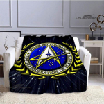 StarCraft logoga tr&uuml;kitud tekk lastele soe ilus tekk flanell pehme ja mugav tekk kodureisile s&uuml;nnip&auml;evakingitus 75x90cm