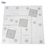 Teppimise mall, vaba liikuv joonlaud, l&auml;bipaistev &otilde;mblusjoonlaud 10in