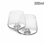 Euroopa Stiilis Taani Disain Veiniklaasid Swirl Eddy Rock Spin Viskiklaas Konjak Brandy Snifters Liqueur Cup Viskiklaas 2 Pcs 300ml Glass