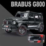 1:24 skaalaga Brabus G800 sulamist automudel, helivalgustusega auto, auto armastajate kollektsioon lastele s&uuml;nnip&auml;evakingitus metallist poistele m&auml;nguasjad 1/24-22x10x9.3cm must