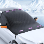 SEAMETAL magnetiline auto esiklaasi kate Thicken Oxford auto tuuleklaas lume p&auml;ikesevari veekindel auto kate 1pc black