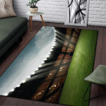 3D jalgpall Jalgpall Sport Silueti mustriga vaip elutuppa Vaibad Telkimismatt piknikumatt Libisemisvastane vaip Roomamismatt f&auml;nnidele kingitus 40cm x 60cm