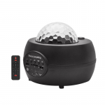 Bluetooth Star projektor &ouml;&ouml;valgus h&auml;&auml;l ja kaugjuhtimispult valgustusrežiimid sisseehitatud muusikapleier Star Galaxy Ocean Wave projektsioonilamp must