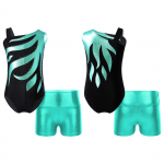 T&uuml;drukute varrukateta v&otilde;imlemistrikood ja l&uuml;hikesed p&uuml;ksid, laste balletitants, biketard 3-4 Years punane