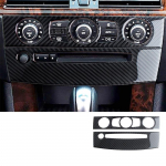 S&uuml;sinikkiust auto CD paneeli kleebise kleebise kaane sisemuse muutmise tarvikud BMW 5. seeria E60 2004-2010 jaoks Model B