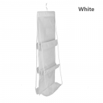 Kahepoolne l&auml;bipaistev 6 taskuga korraldaja Seljakott K&auml;ekott Hoiukotid Kingade hoiukott Kodutarbed Kapiriiulid riidepuud 1pc must