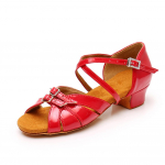 Naiste tantsujalatsid Salsa/Tango/Chacha/Rumba/Tantsujalatsid/Ladina tantsujalatsid 3,5 cm kontsaga 39 punane