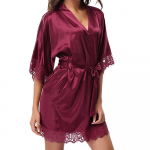 Lady Sexy Lace Sleepwear Satin Nightwear Lingerie Pidžaama &uuml;likond S hall v&auml;rv
