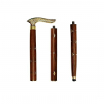 Wood Folding Walking Stick 91.44 cm Handcrafted Walking Cane with Brass Handle Gifts Grand Mother Fathers Day Gift Item
