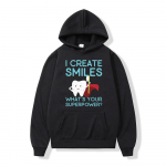 Ma Loob Naeratusi Hupparid Hambaarst Hambaarsti H&uuml;gieenik Spordihuppari Unisex Vana Klassikaline Huppar Puuvillased Riided Teismelistele Streetwear 2XL