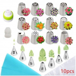 88/32 tk koogikaunistuskomplekt roostevabast terasest Venemaa torustiku otsad Kreemi kondiitritoodete otsikud Kaabitsad kondiitritooted K&uuml;psetust&ouml;&ouml;riistad kookide jaoks 32 pcs 1 set