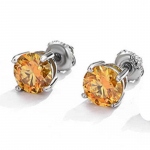 Mitmes v&auml;rvitoonis neljaharulised moissanite k&otilde;rvar&otilde;ngad 30 senti 50 senti 1 karaadine 2 karaadine h&otilde;be meestele ja naistele Valikulised lihtsad k&otilde;rvar&otilde;ngad 8MM