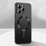 Luksuslik pinnakattega silikoon Magsafe'i magnetilise juhtmevaba laadimis&uuml;mbrise jaoks iPhone 15 14 Plus 13 12 11 Pro Max objektiivi kaitsega telefoni kate For iPhone 12 Pro lilla