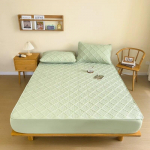 Puhast puuvillast paksendatud voodikate Tolmukindel elastne liibuv lina lestavastane hingav voodipesu madrats kaitsev kate voodikatted 80x200x30cm