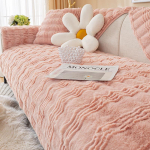 Thicken Rabbit Fluffy Plush diivanipadi Universaalsed diivanid K&auml;ter&auml;tikuivatid Libisemiskindlad Diivanikatted L-kujulised diivanimatid elutuppa 1pc 45x45 pillowcase