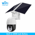 P&auml;ikesekaamera Juhtmeta WiFi 4G P&auml;ikesepatarei toitega v&auml;listingimustes Turvakaitse J&auml;relevalve Videokaamera Nutikas kodu PIR-kaamera CCTV 【WIFI】1W mAh valge/must