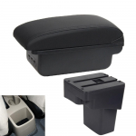 Hyundai Solarise auto k&auml;etugede kasti 2013-2016 jaoks Asendage osa Keskkonsooli hoiustamistarvikud Interj&ouml;&ouml;ri &uuml;ksikasjad USB laadimine must