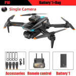Uus P10 droon ESC HD kaamera WiFi FPV topelt kokkupandav kaugjuhtimispult Quadcopter k&otilde;rgusehoidja takistuste v&auml;ltimise lennuki m&auml;nguasi kingitus Single camera 1 battery must