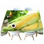Maisi- ja sidrunimustriga laudlina tolmukindel paksu puuvillane ristk&uuml;likukujuline &uuml;marlaualina pulmapiknikupeoks 40 X 40CM