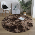 &Uuml;mmargune pl&uuml;&uuml;sis vaip elutuppa libisemisvastane kohev suure pindalaga matt T&uuml;drukute magamistoa dekoratiivne p&otilde;randamatt Moodne kodu pehme pl&uuml;&uuml;sis vaip 160CM 3XL