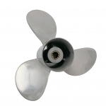 Paadi propeller 9,9x13 sobib Tohatsu p&auml;ramootorile 25HP-30HP 3 labaga roostevabast terasest 10 hambaga OEM NO: 3R0B64527-1 9 7/8x13 TSS3109.9x13RH