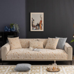 Moodne žakaarmustriline &scaron;enillist kate diivanile, lehemustriga libisevad katted, sektsioonide k&auml;etoekatted, m&ouml;&ouml;blikaitse, diivanir&auml;tik, libisemiskindel Cushion cover30x50cm khaki