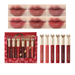 6tk/komplekt Velvet Smooth Matte Huulepulk High Color Niisutav Huulepalsam Mask-Proof Huuletoon Kauakestev kosmeetika