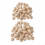 100 t&uuml;kki assortii 6mm 10mm v&auml;rvimata v&auml;rvi &uuml;mmargusi puidust vahep&auml;rleid puidust lahtised v&otilde;lup&auml;rlid