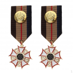 Vintage Unisex medal Armee m&auml;rgid Star pross Pin Ehted 2x