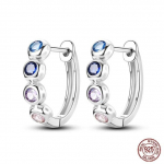 Moodsad k&otilde;rvar&otilde;ngad 925 h&otilde;bedane v&auml;rviline tsirkoon, liblikas, tulbi lilled, k&otilde;rvar&otilde;ngad naistele, kihlusehted, butiik kingitus valge