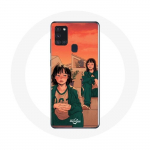 Samsung Galaxy A21S &uuml;mbris Squid m&auml;ng Kang Sae Byeok number 067 ja Ji Yeong number 240