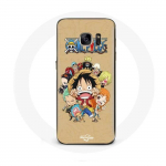 &Uuml;mbris Samsung Galaxy S7 Edge One piece Manga Straw Hat Pirates jaoks
