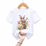 Laste T-s&auml;rgid J&auml;nkuprinter Lasteriided Poiste T&uuml;drukud Multifilmid Lilletopid Vintage Animal Casual Mood Laste T-s&auml;rgid 3T(100cm) valge