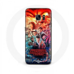 &Uuml;mbris Samsung Galaxy S7 Edge Stranger Things Teaser 4. hooaja plakati tegelased Art