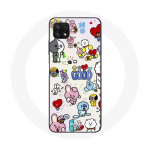 Coque pour Samsung Galaxy A22 5G BTS Bangtan Sonyeondan BT21 Van Tata Chimmy Cooky Rj Koya Mang Et S