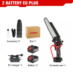 ONEVAN 8-tolline harjadeta elektrisaag &otilde;likannuga juhtmeta p&uuml;gamist&ouml;&ouml;riist puidut&ouml;&ouml; kettsaag Makita 18v akule 2 Battery Set