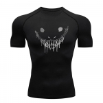 Meeste kompressioons&auml;rk Treening Fitness Sport Rash Guard Jooksuj&otilde;usaal Mugavad mood hingavad sportlikud kiirelt kuivavad topid XXL must