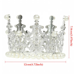 1 tk Pearl Crown koogi dekoratiivsed v&auml;ikesed tiaarad kristallp&auml;rlitest printsessi koogitopsid D