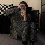 Suures suuruses naiste pikkade varrukatega p&uuml;ksid pidžaamad Dormir Lounge magamisriided Multikad Pidžaama Mujer Magamistuba Koduriided Naiste pidžaamad M